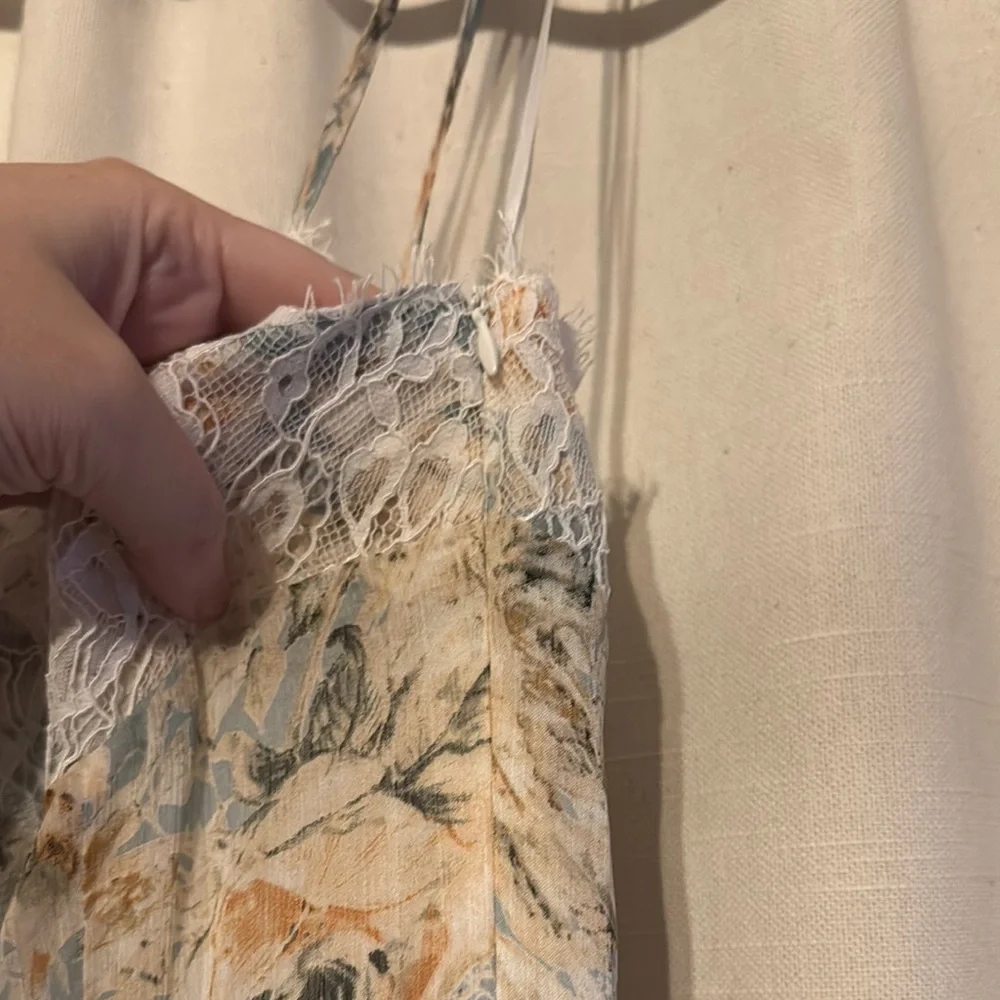 New with tags! Floral Lace Maxi Dress - Picture 4 of 5